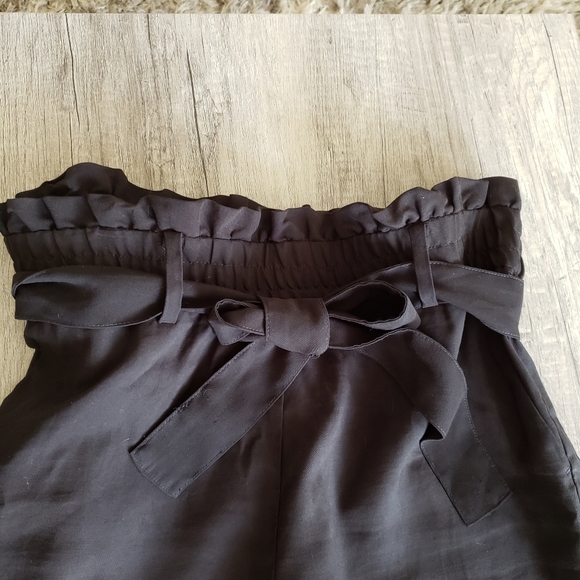 ZARA-High waisted paperboy pants with tie belt - Picture 11 of 12